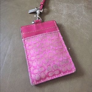 Coach ID holder/lanyard
