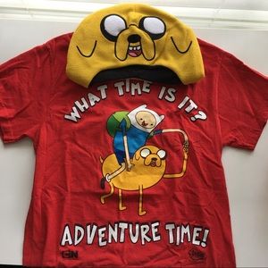 Adventure Time Graphic Tee & Hat