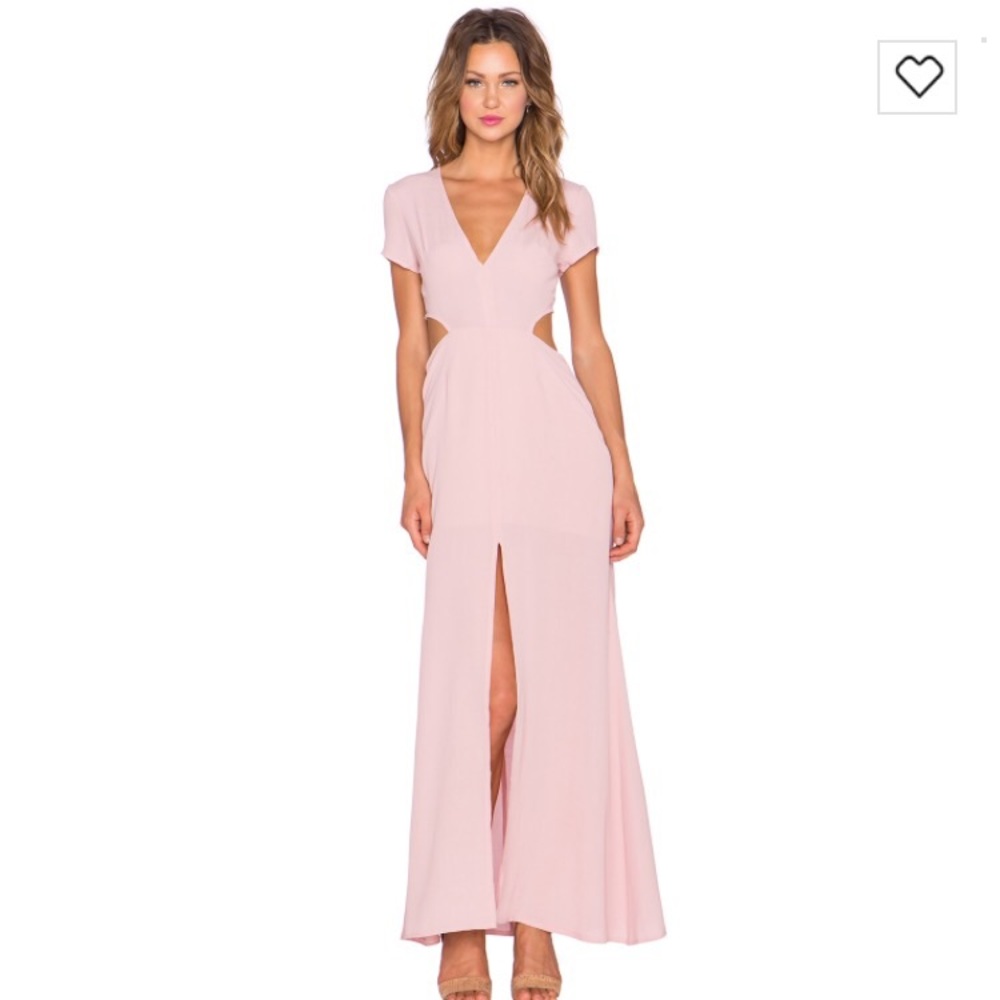 Lover and Friends Harper Dress dusty rose.