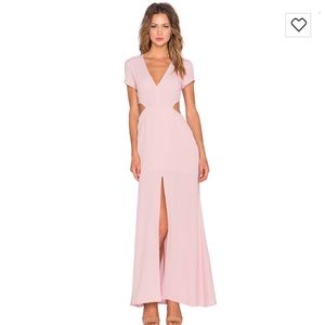 Lover and Friends Harper Dress dusty rose.