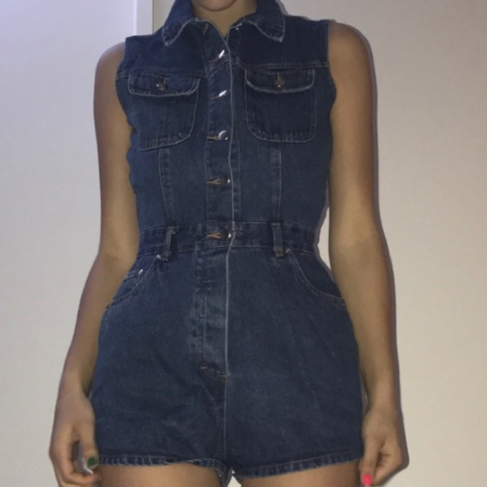 Vintage denim jumpsuit