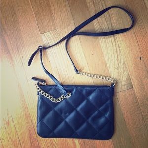 Talbots's quilted leather cross body bag