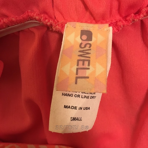 Adorable Asymmetrical Coral Sun Dress - Picture 3 of 4