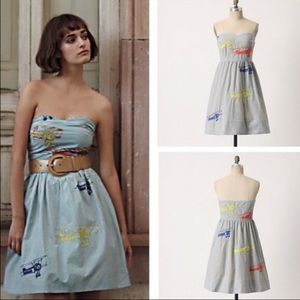 Anthropologie airplane dress size 4