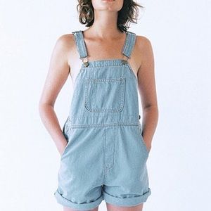 American apparel denim overalls