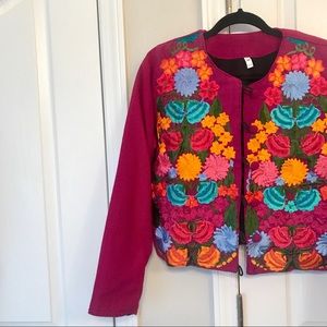 Floral Embroidered Jacket Floral Embroidered Jacket
