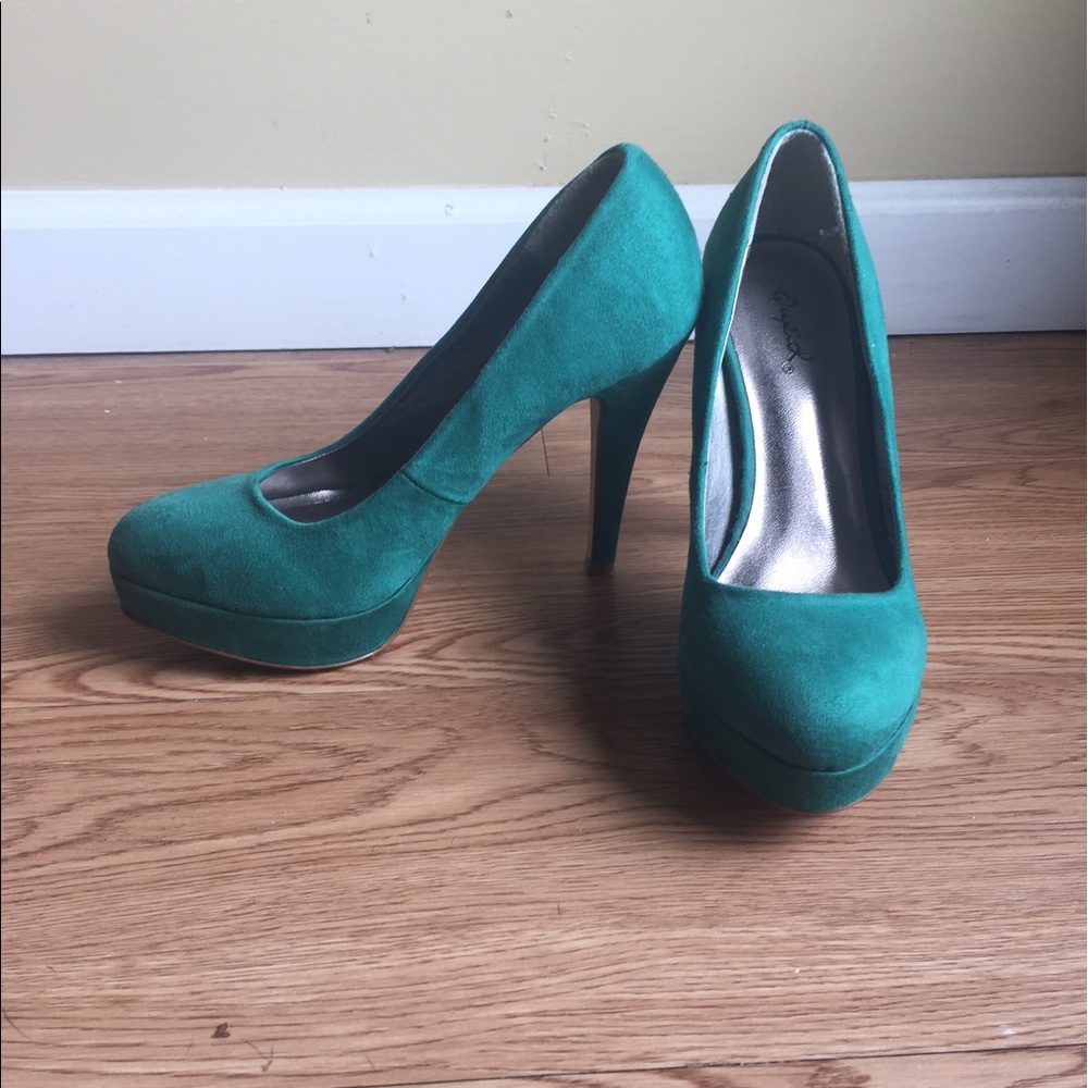 Turquoise heels