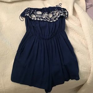Blue romper