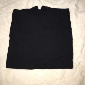 Black bodycon skirt