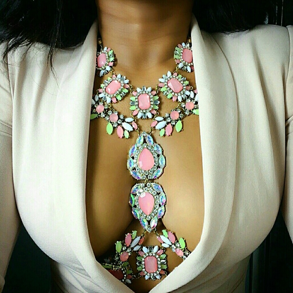 "Enchanted crystals" body chain.