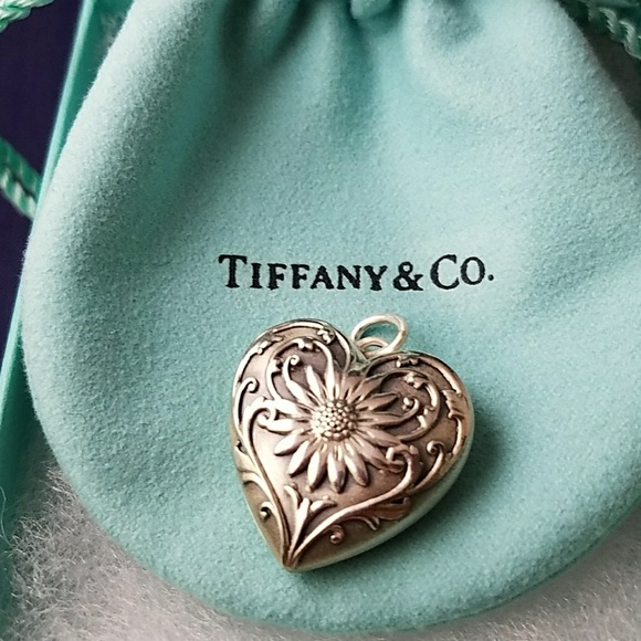 Tiffany & Co. Jewelry - Tiffany & Co Daisey Heart Locket Authentic