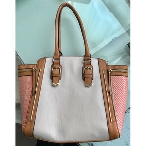 Aldo Leather/woven summer tote