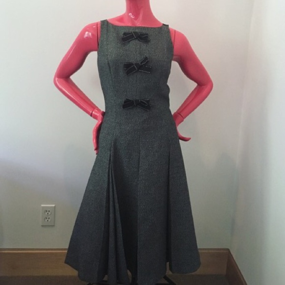David Meister Grey Dress Size 2