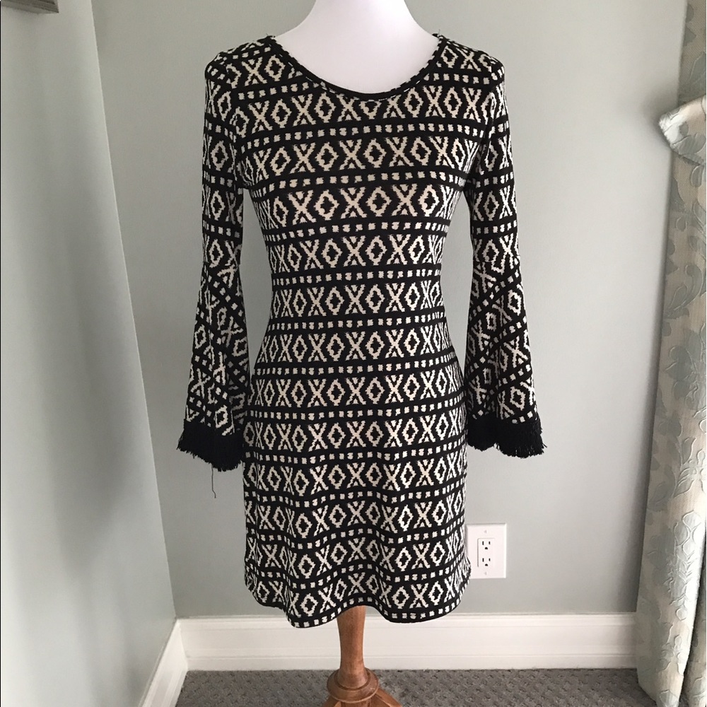 Zouk brown and black dress