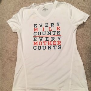 Every Mother Counts dry fit running tee