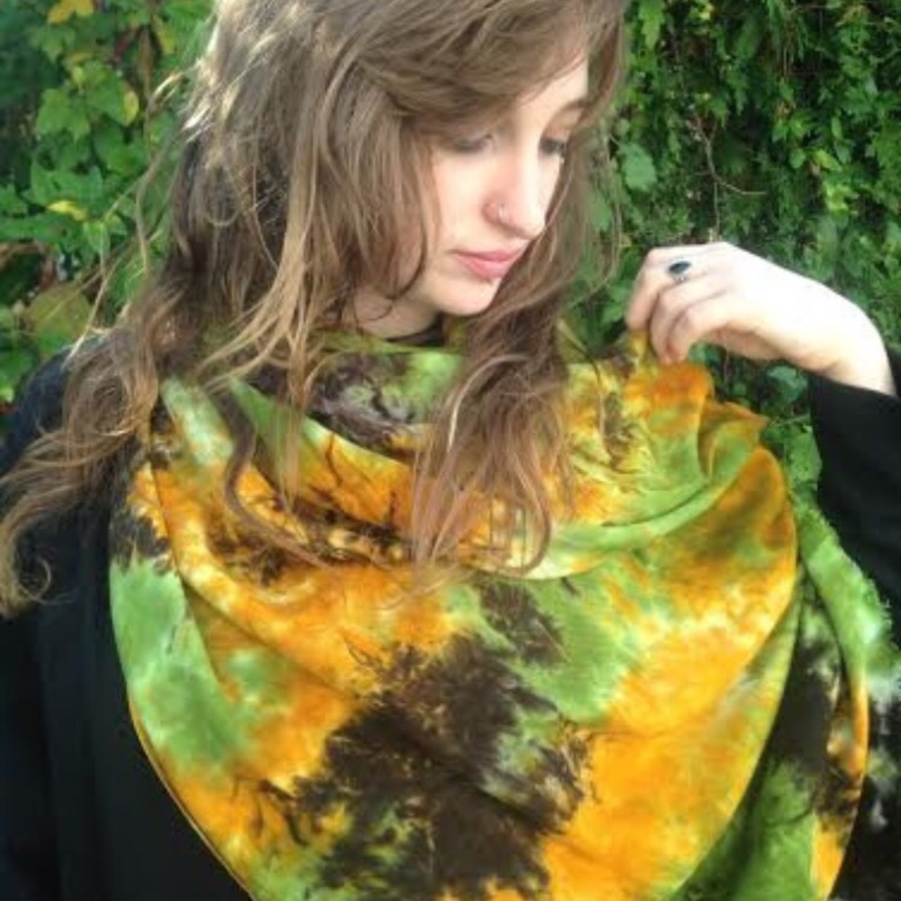 Camouflage tie dyed wrap