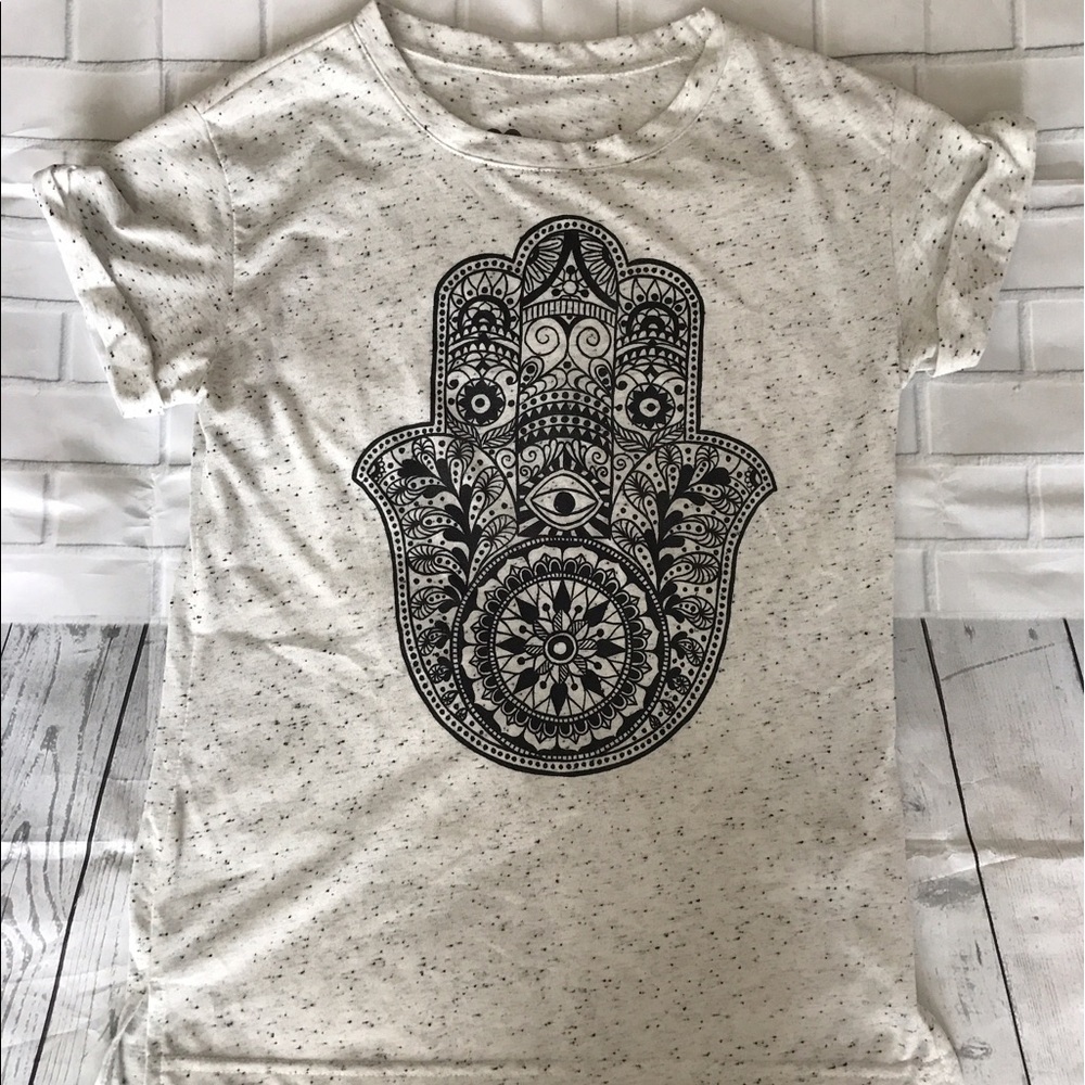 Women's Short Sleeve Evil Eye Soft Tee Size Small
