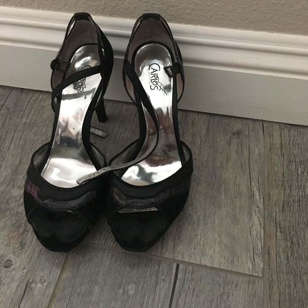 Black platform Carlos by Carlos Santana heels