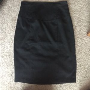Black pencil skirt