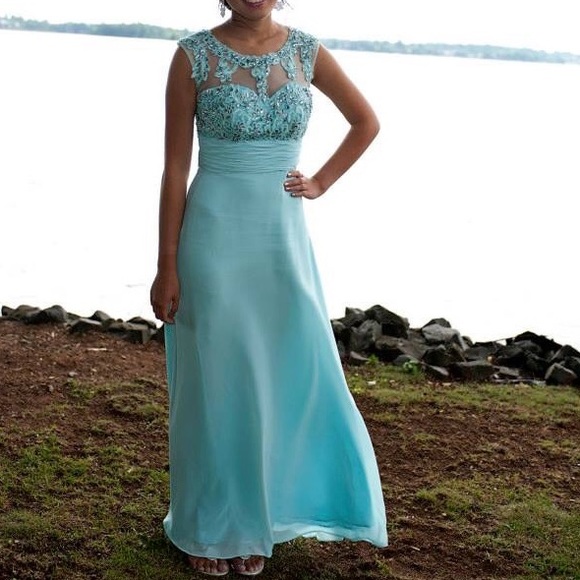 Blue Prom Dress - Picture 1 of 3
