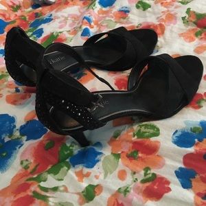 Black Wrap Around Ankle Heels