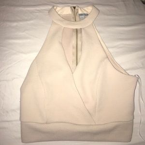 High neck crop top