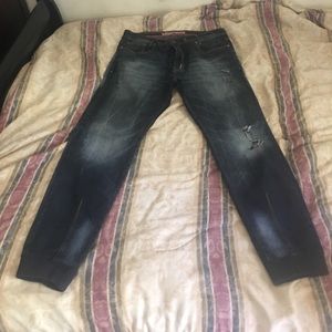 Jordan Craig Jogger Distressed Denim Pants