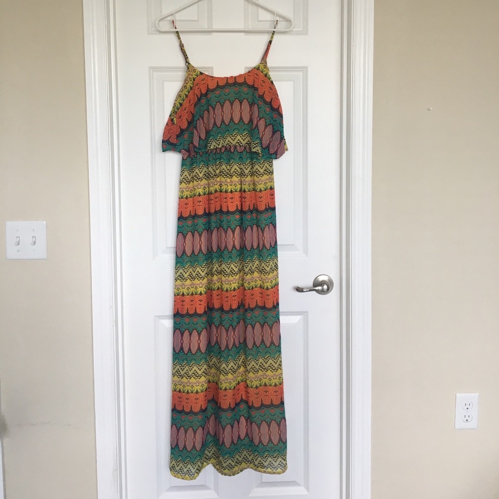 XS Printed Maxi Dress