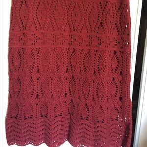 Crocheted skirt