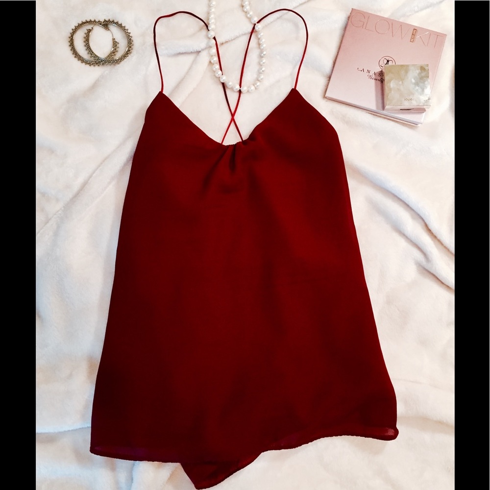🌹 RED Top Open Back - Colombian Brand - Size S/M