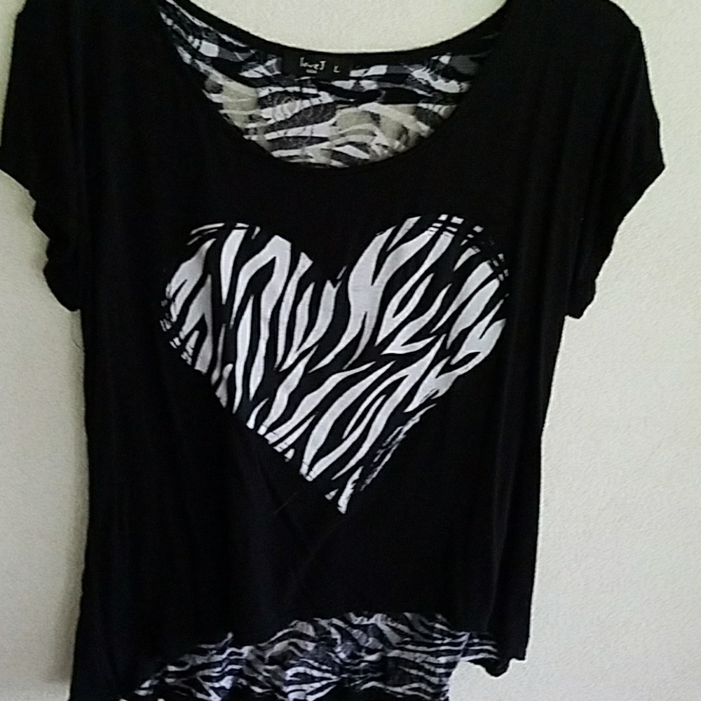 Not for sale Love J black and white heart t-shirt