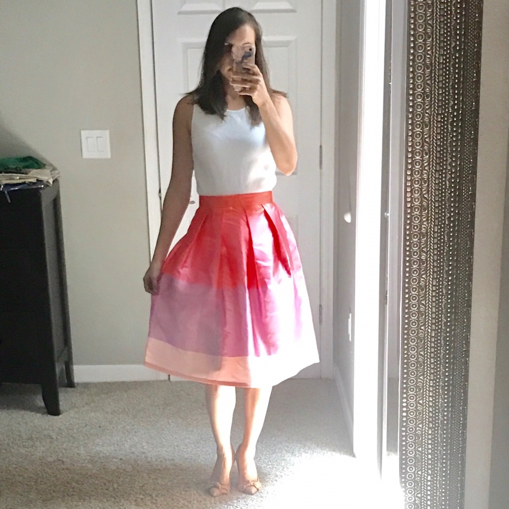 Chicwish NWT Lollipop Color Block Midi Skirt