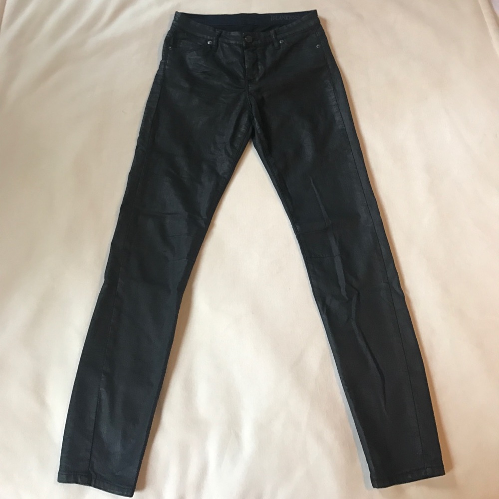 Blank NYC black coated skinny jeans
