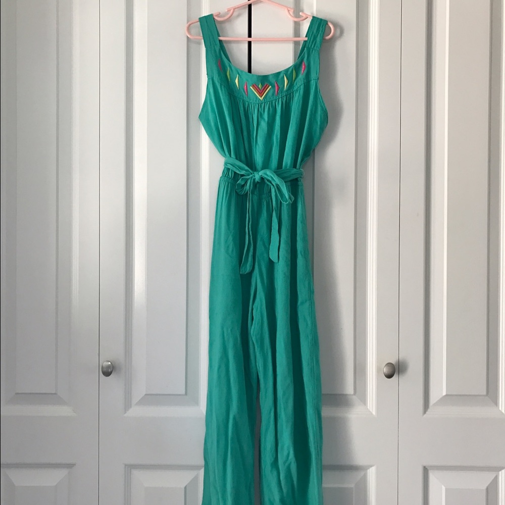 Cutest little emerald green romper!