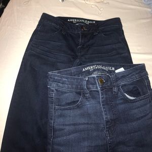 2 pairs of American eagle jeans