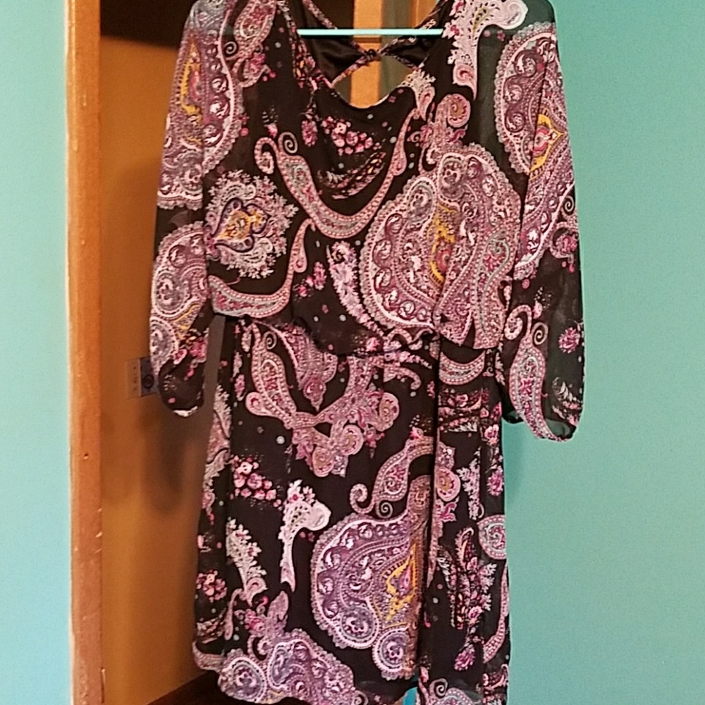 Paisley print dress