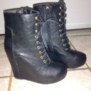 Punk Style Wedge boots