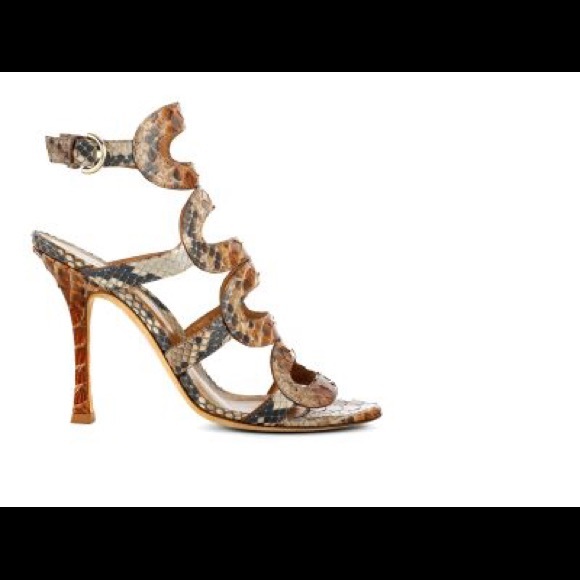 Sergio Rossi Python Italian Leather Pumps π - Picture 2 of 16