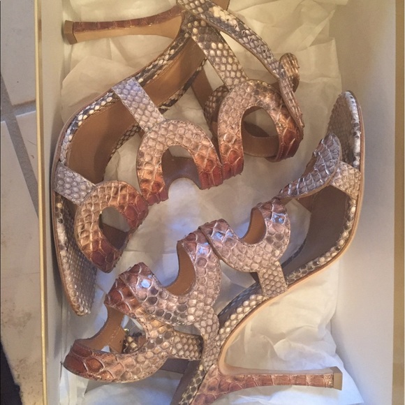 Sergio Rossi Python Italian Leather Pumps π - Picture 4 of 16