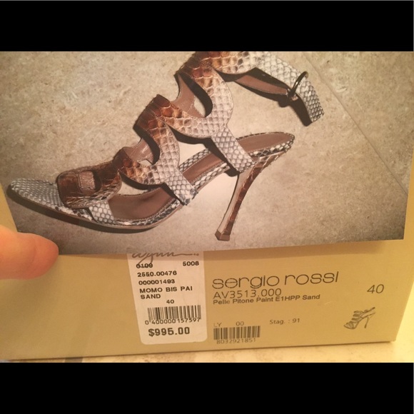 Sergio Rossi Python Italian Leather Pumps π - Picture 6 of 16