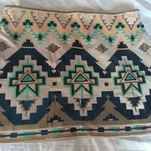 Express sequin mini skirt