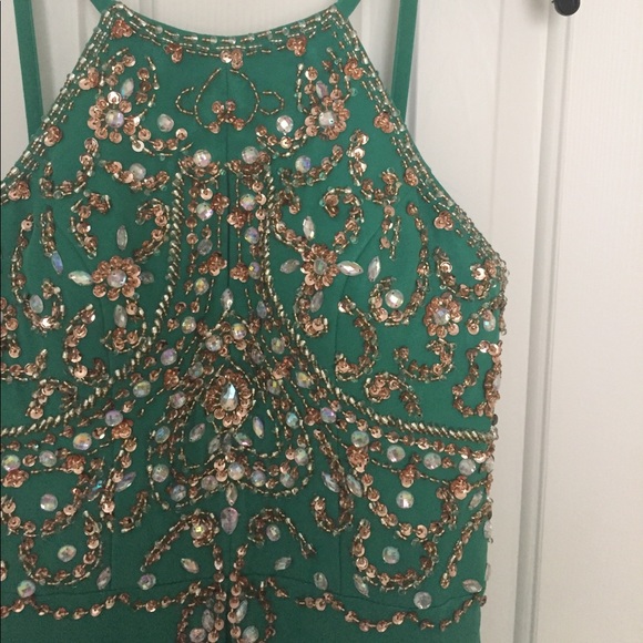 Green Prom dress - Picture 3 of 4