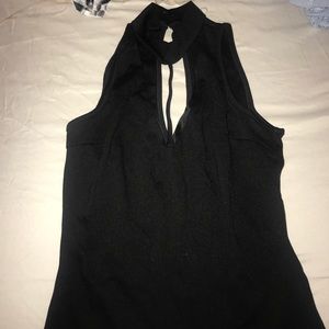 High neck body suit