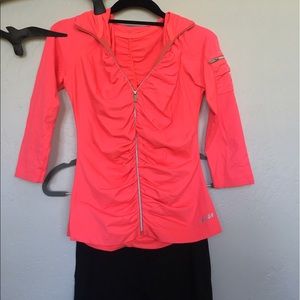 Bebe sport large, pink workout jacket