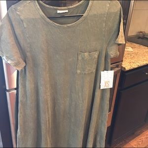 NWT Xs olive green acid washed lularoe Carly