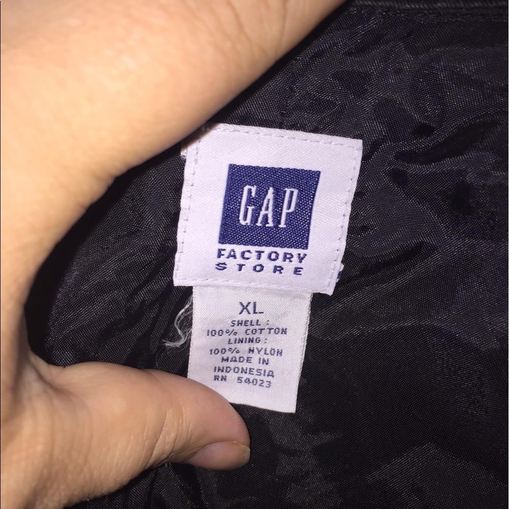 Size extra-large black linen gap factory jacket