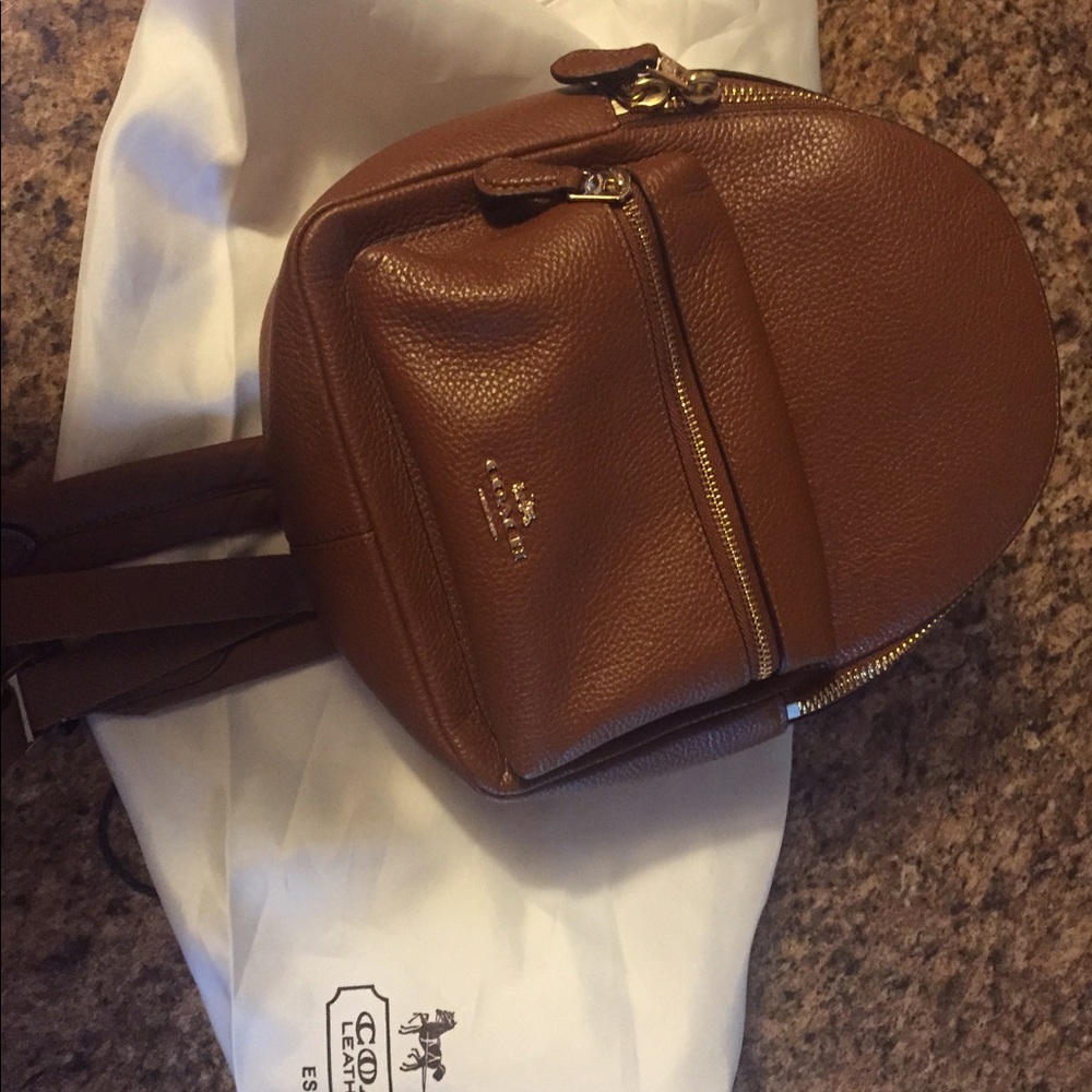 Coach Pebble Leather Backpack