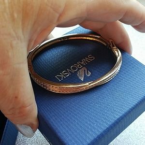 Swarovski  bangle gold and bling