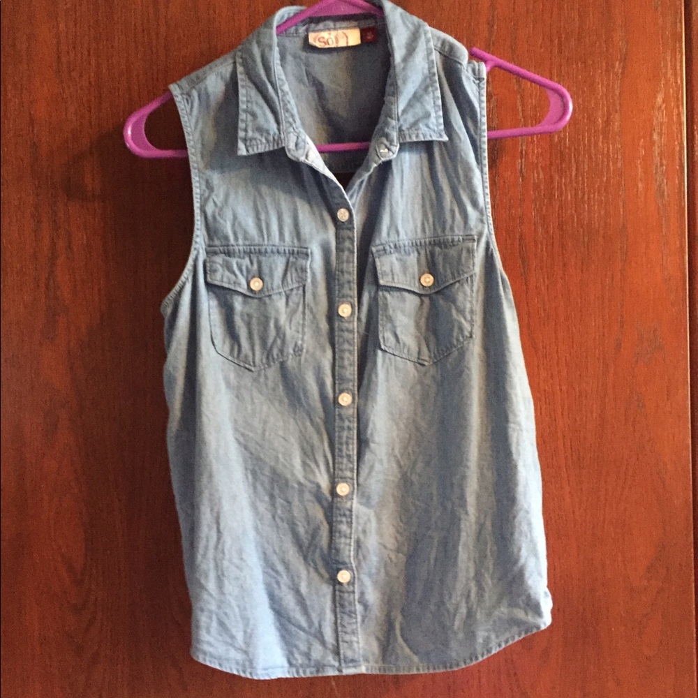 Denim top
