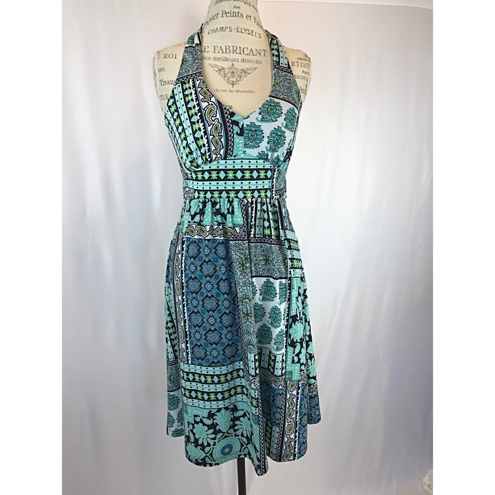 Colorful patchwork sun dress - Picture 1 of 6